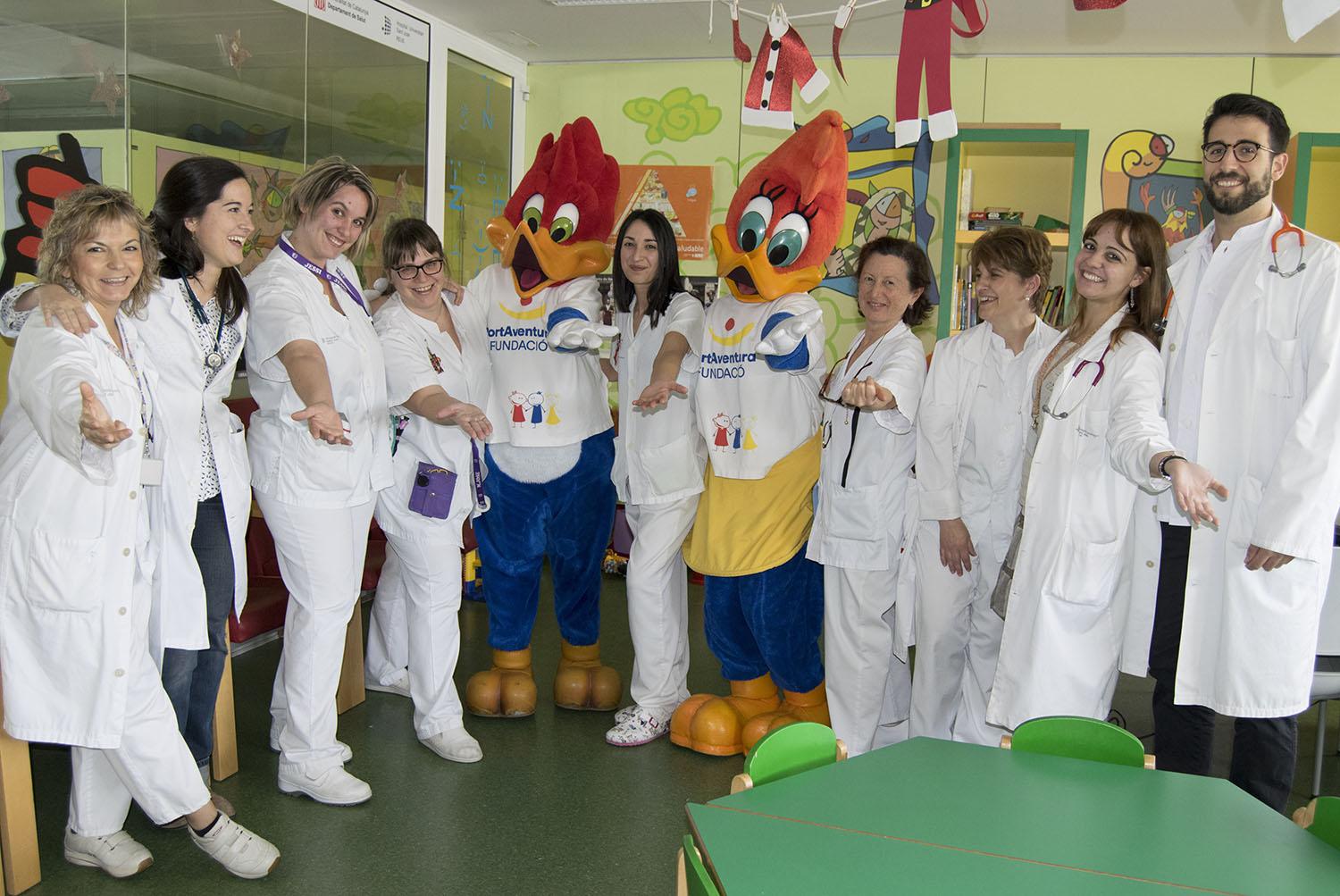 Woody i Winnie visiten l'Hospital Universitari Sant Joan de Reus