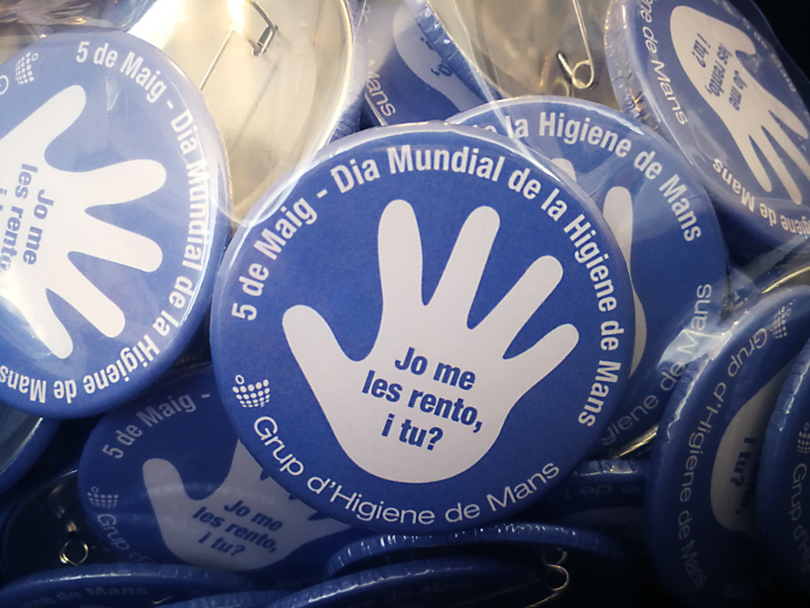 Xapes del Dia Mundial de la Higiene de Mans “Jo me les rento i tu?"