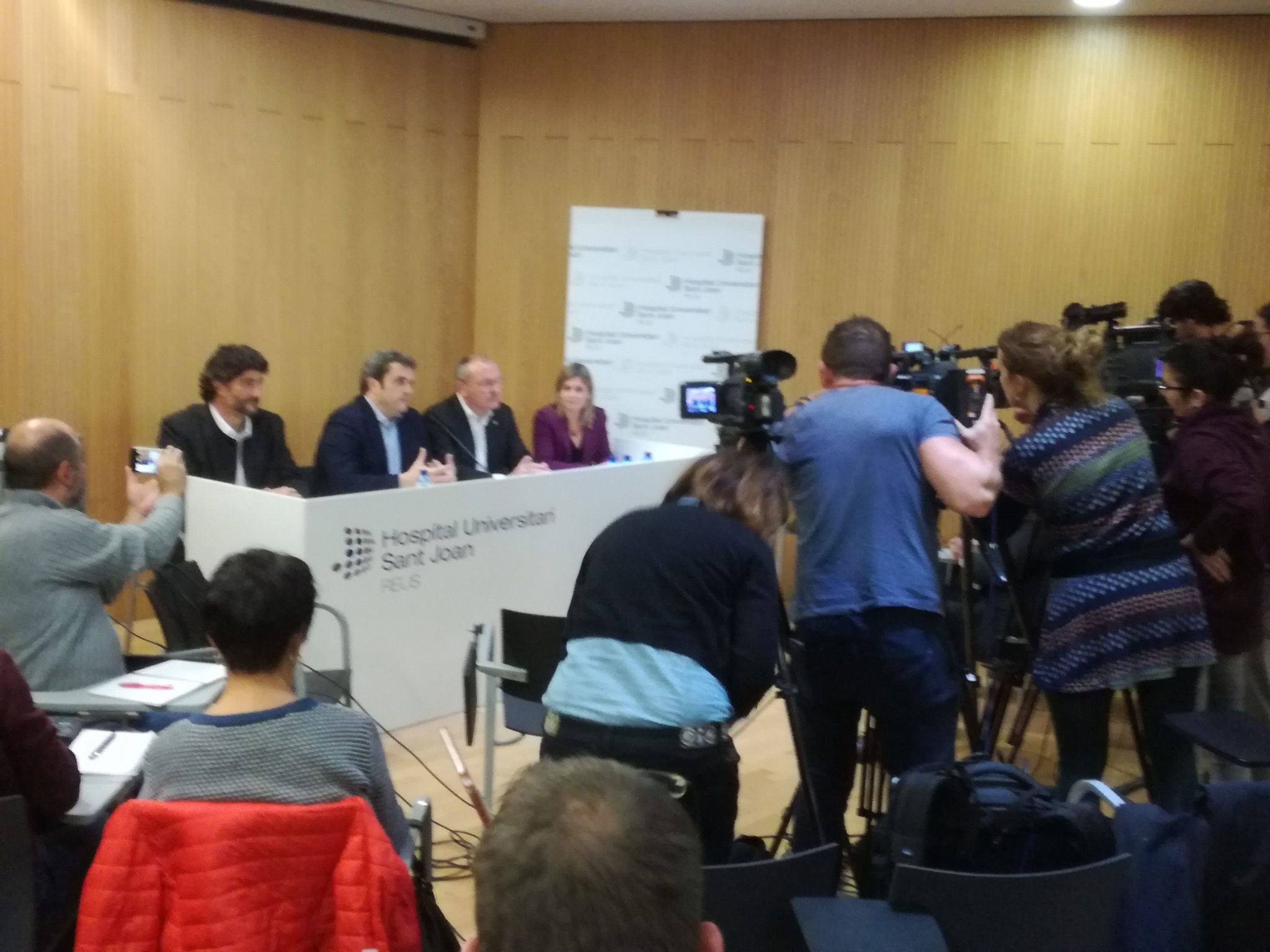 Un moment de la conferència de premsa